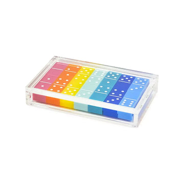 Lucite Multicolor Domino