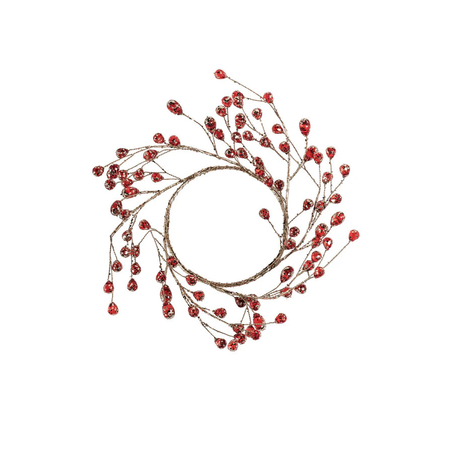 Beaded Glass Berry Wreath