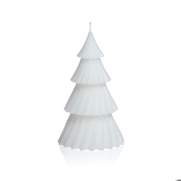 Twinkle Tree Candle - White