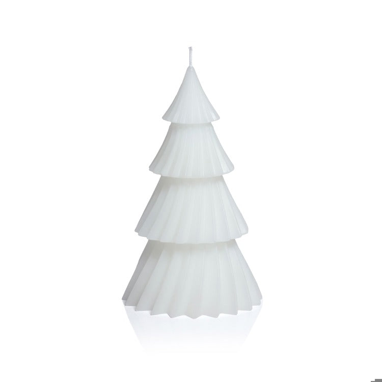 Twinkle Tree Candle - White