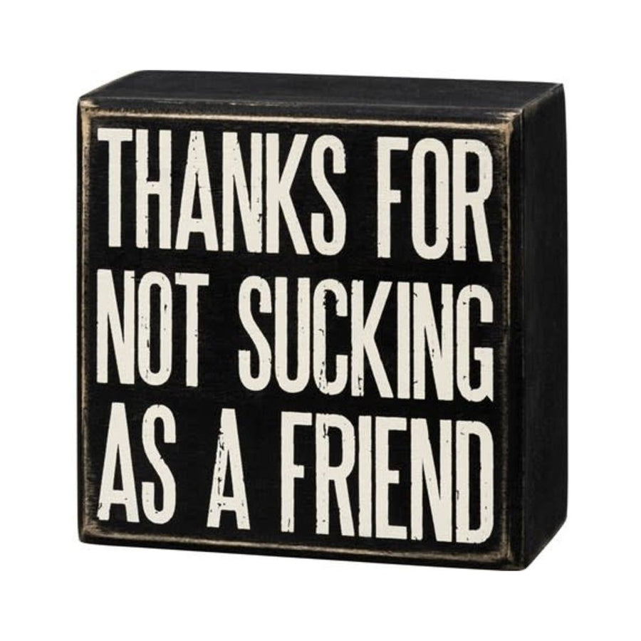 Box Sign - Thanks Friend