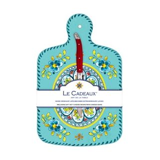 Melamine Cheese Board & Knife -  Madrid Turquoise