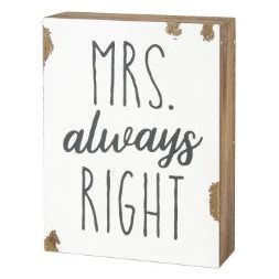 Mrs Right Block