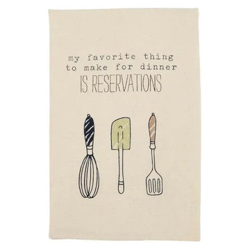 Reservations Funny Dish Towels