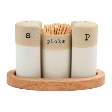 Salt & Pepper Shaker Toothpick Set