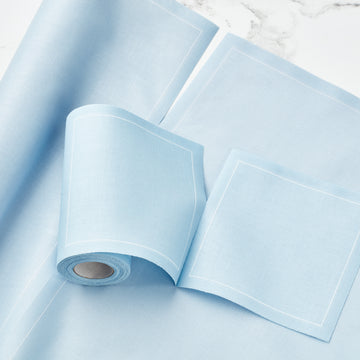 Foggy Blue Cotton Cocktail Napkins 50 Units
