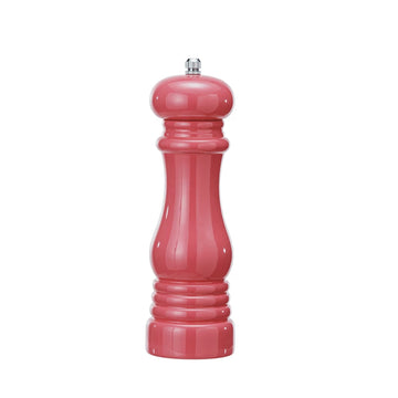 Enameled Rubberwood Salt/Pepper Mill -Pink