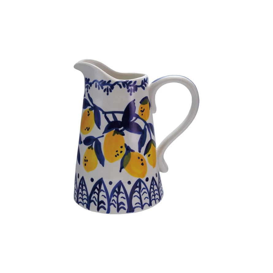 Quart Hand-Painted Pitcher