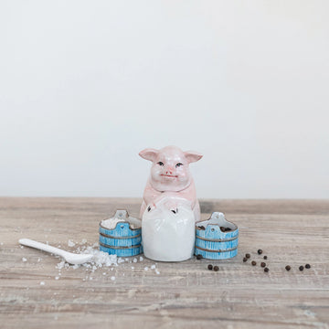 Mustard Pot with Spoon
