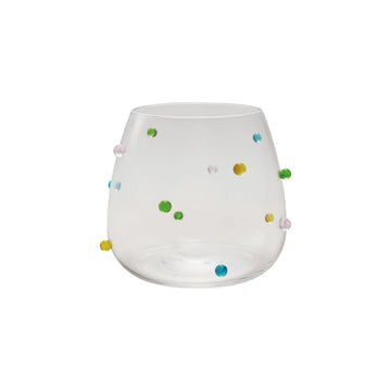 Drinking Glass with Raised Dot