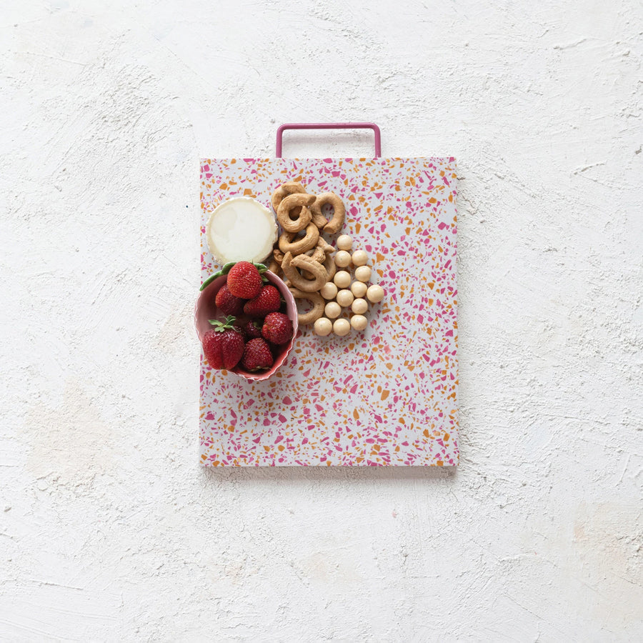 Cutting Board with Pink
