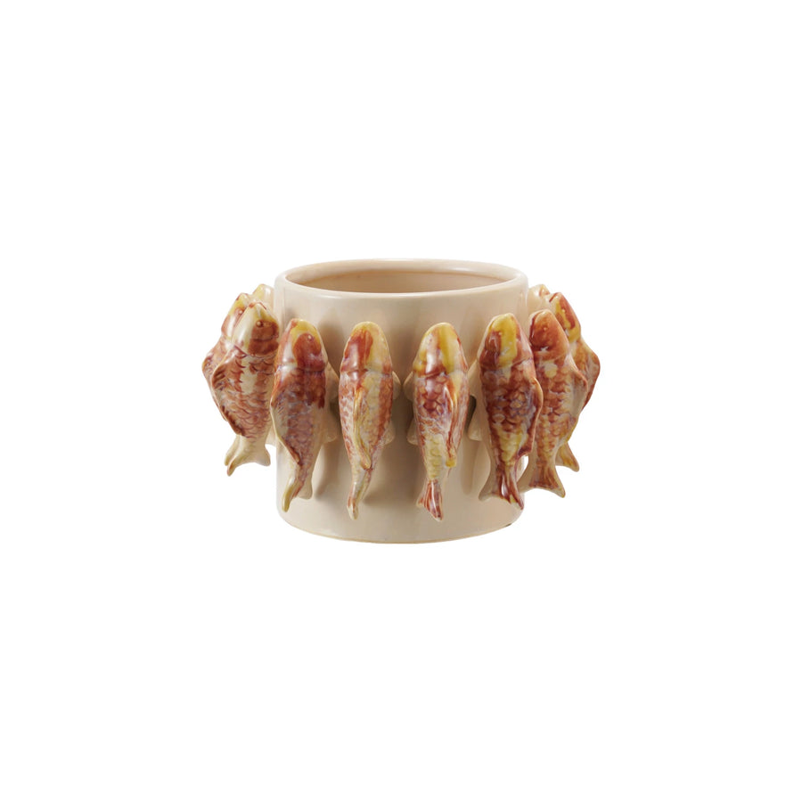 Fish Stoneware Planter