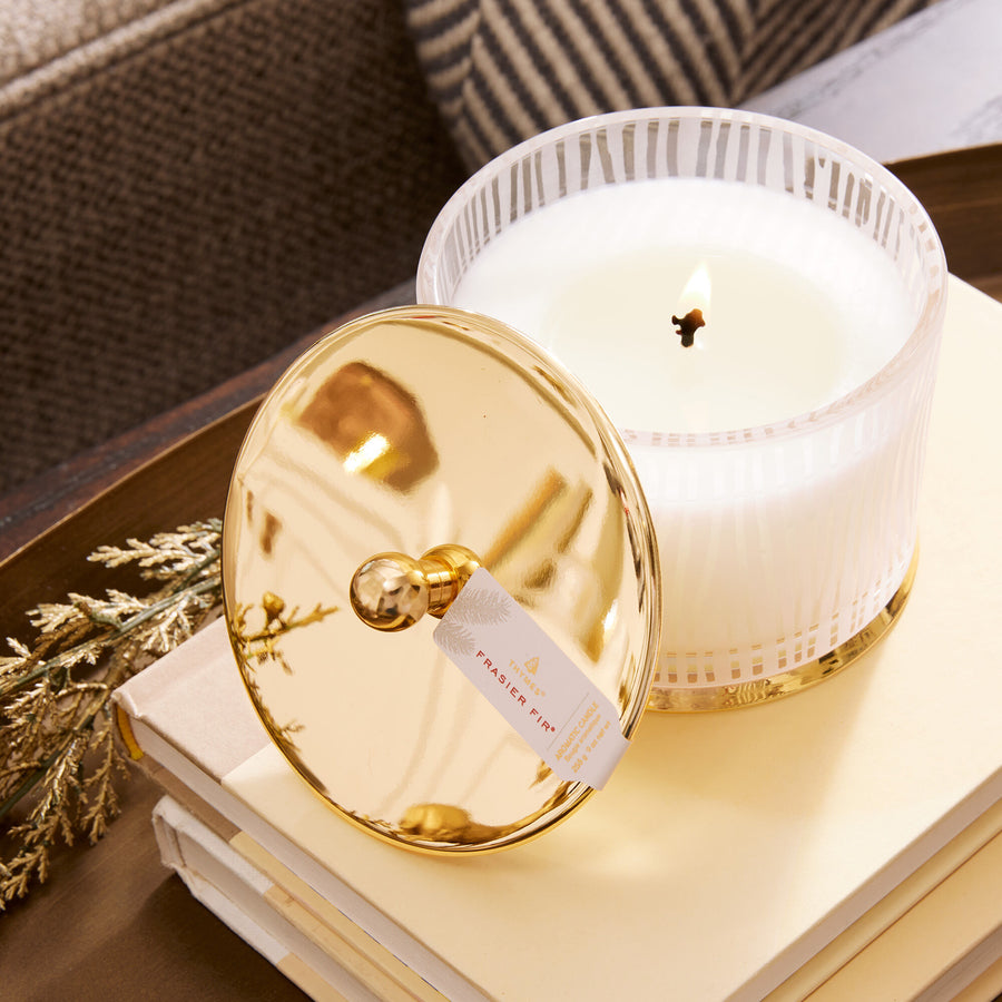 Frasier Fir Frosted Wood Candle