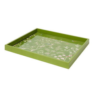 Green Medium Chinoiserie Tray
