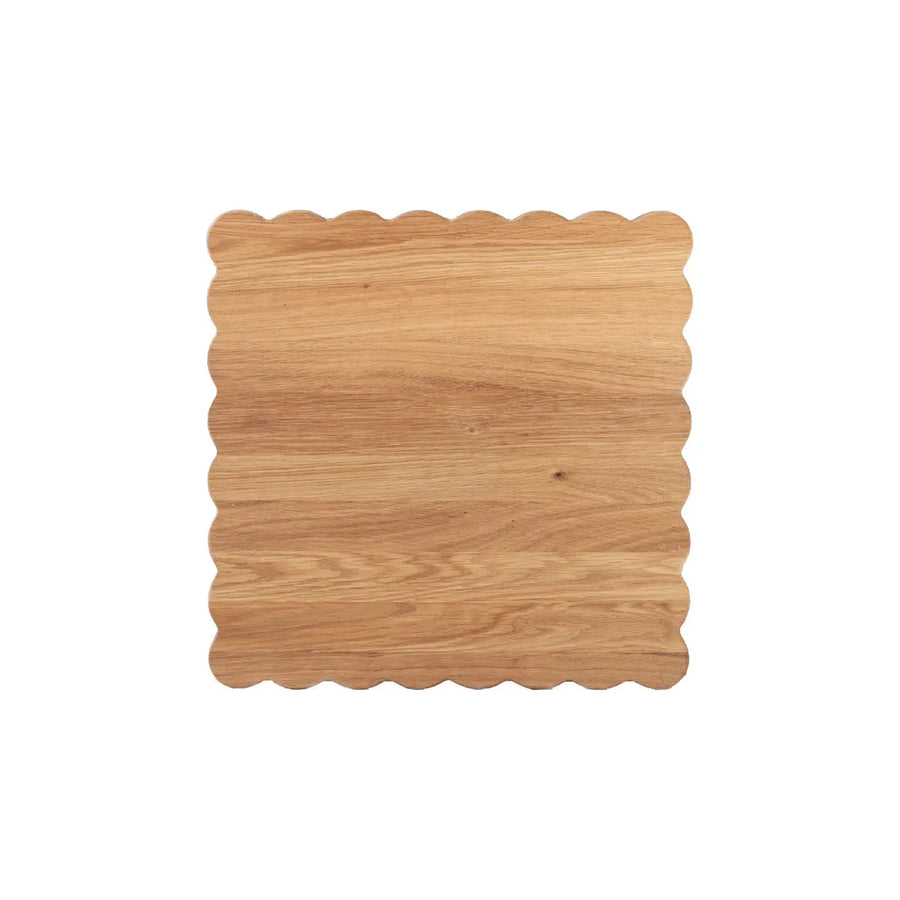 Square Scalloped Cutting Board - Large