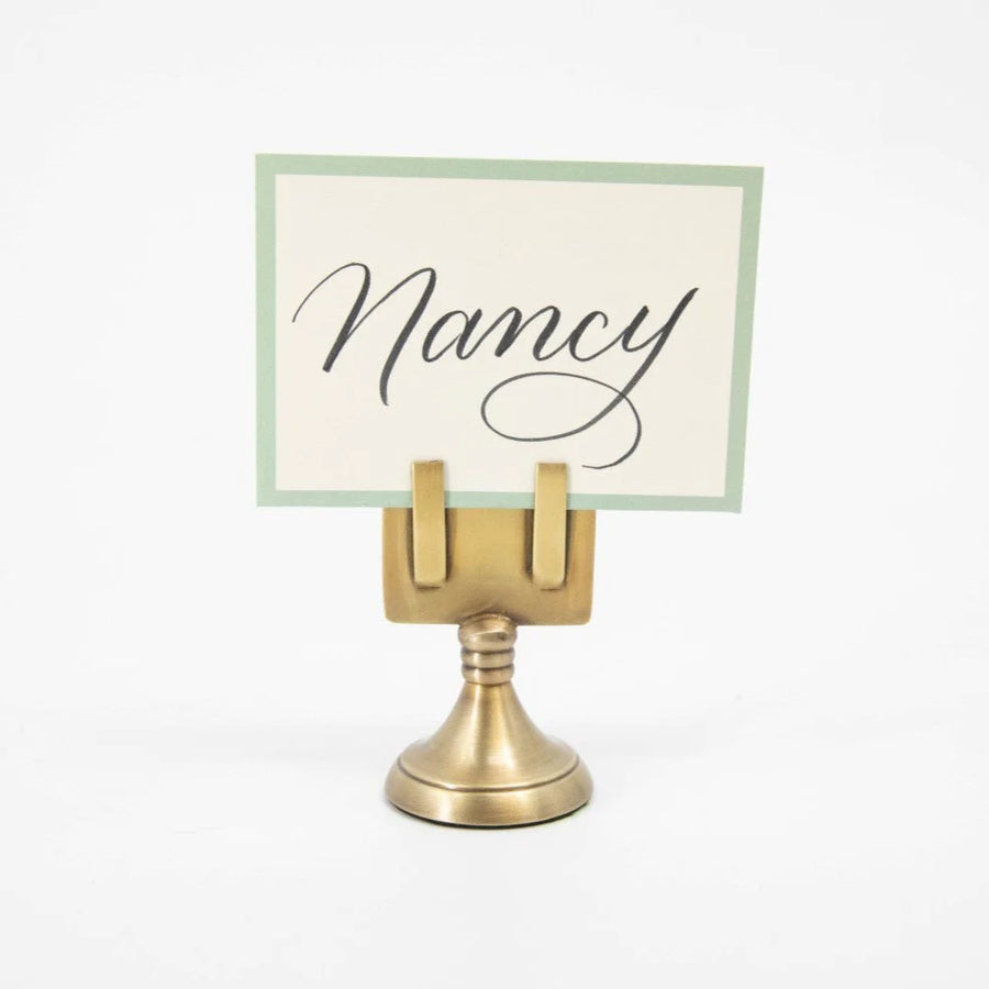 Brass Place Card Holder