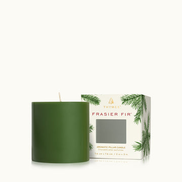Frasier Fir Pillar Candle Green