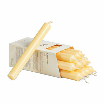 12 Inch Straight Candles in a Box - Ivory