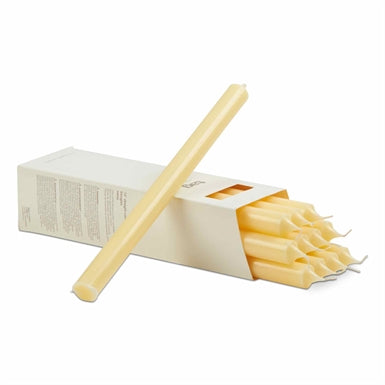 8 Inch Straight Candles in a Box - Ivory