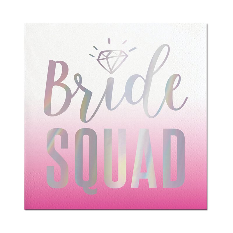 Beverage Napkins - Bride Squad