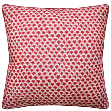 Pave Print Pillow - Red