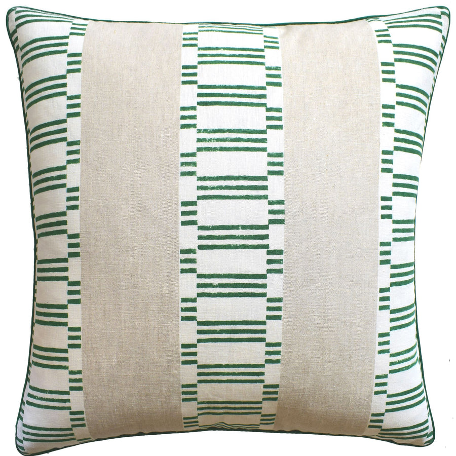 Japonic Stripe Esmerald Pillow