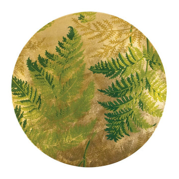 Fern Rund Lacquer Placemat in Gold
