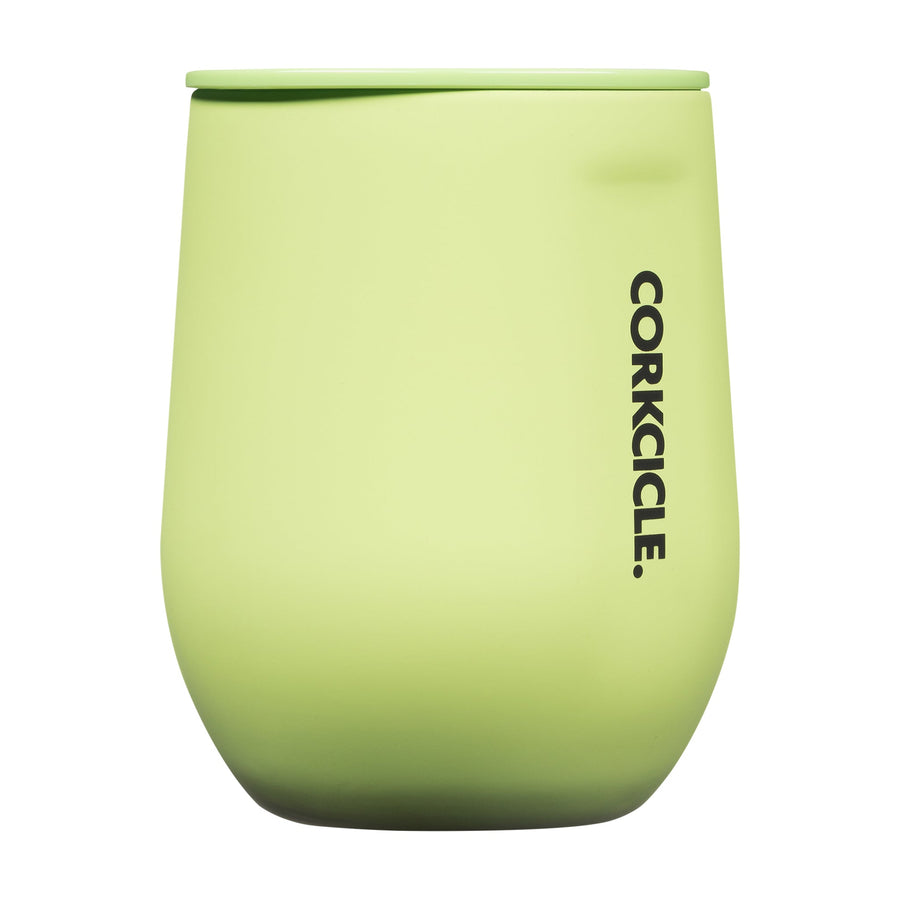 Corkcicle Stemless Neon Lights Citron 12 oz.