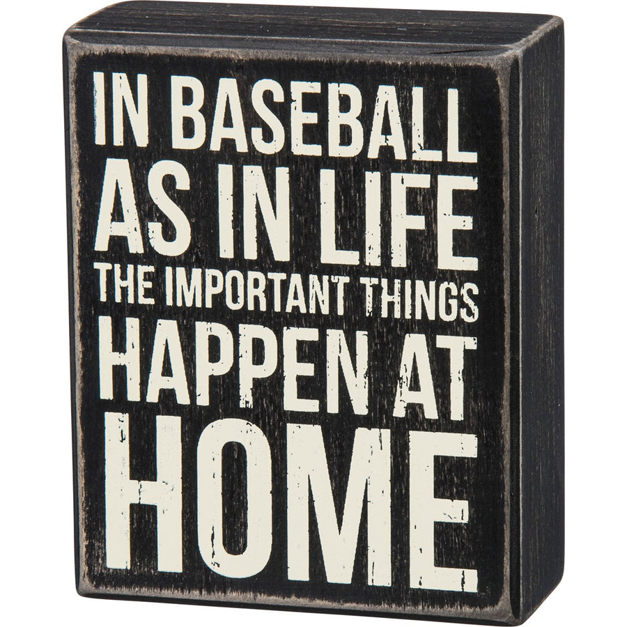 Box Sign - In Baseball