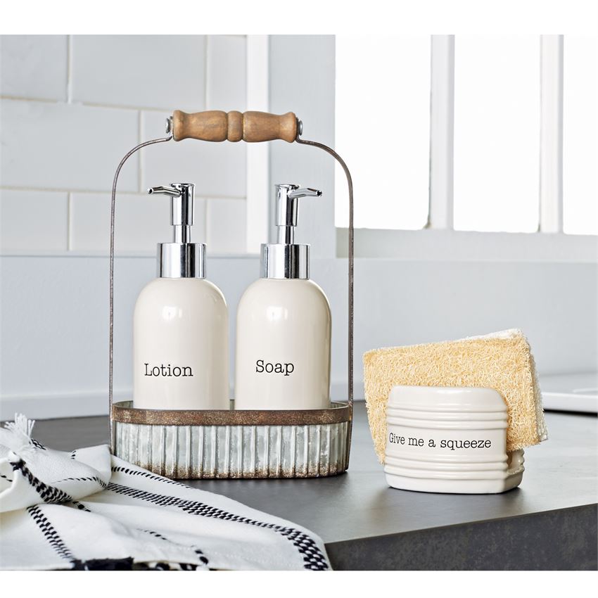Lotion and Soap Caddy Set