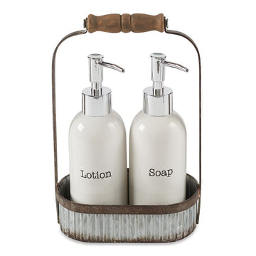 Lotion and Soap Caddy Set
