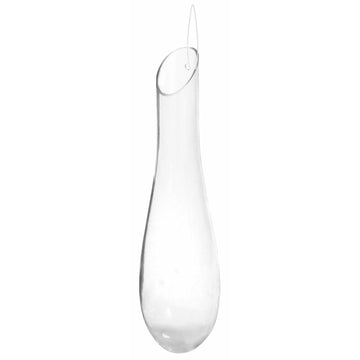 Glass drop vase