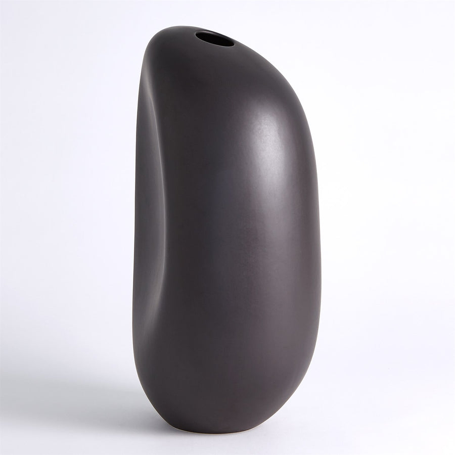 River Stone Vase- Black