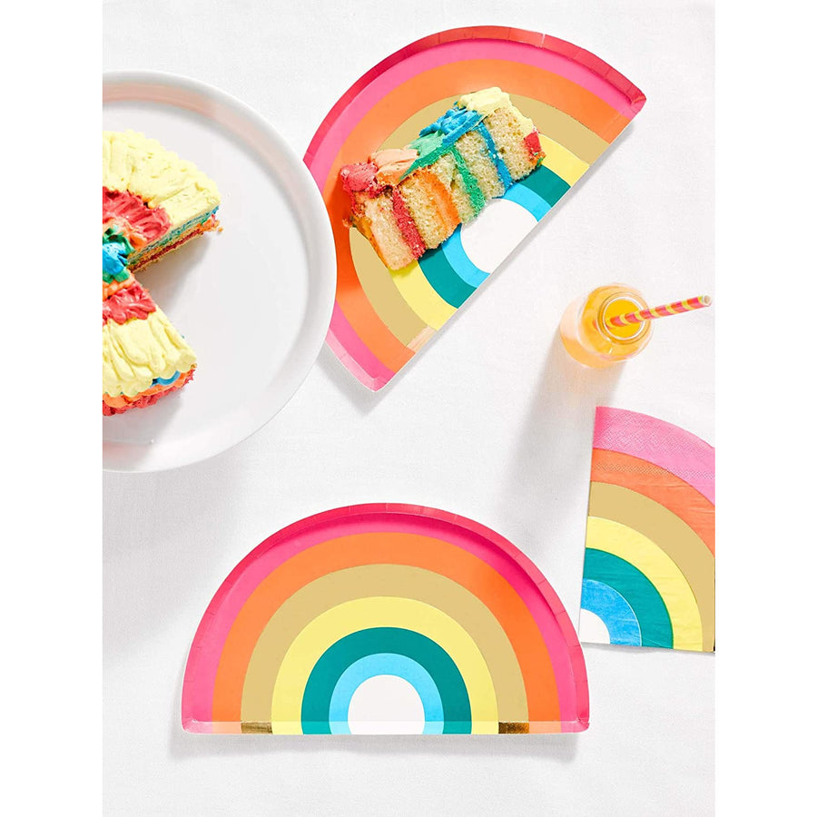 Shaped Napkins - Rainbow