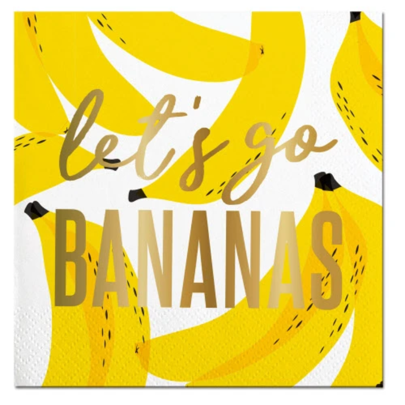 Beverage Napkins - Let's Go Bananas