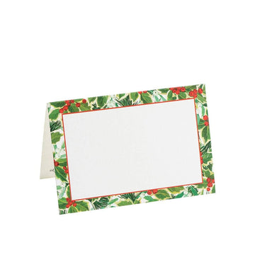 Holly and Mistletoe Place Cards
