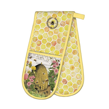 Double Oven Glove - Honey & Clover