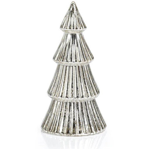 LED Ribbed Antique Tree-Silver