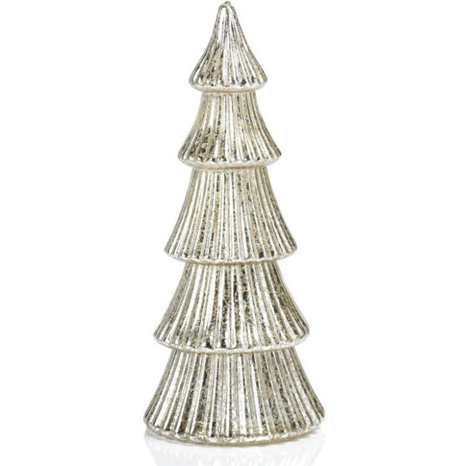 LED Ribbed Antique Tree-Silver