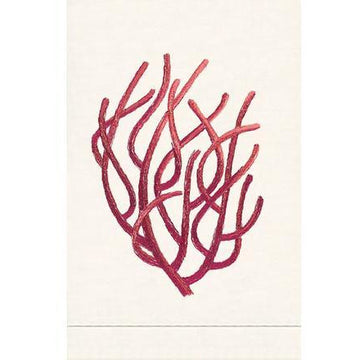 Red Coral Guest Towel