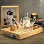 Aspen Hair On Leather Tray - Beige
