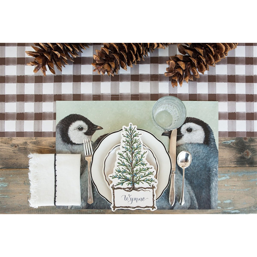 Placemats Pad - Winter Penguins