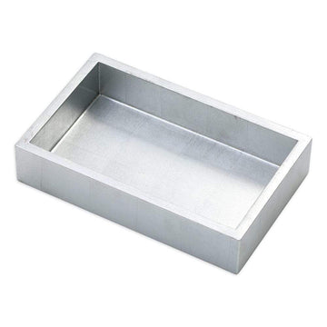 Lacquer Guest Towel Napkin Holder in Silver