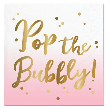 Beverage Napkins - Pop the Bubbly