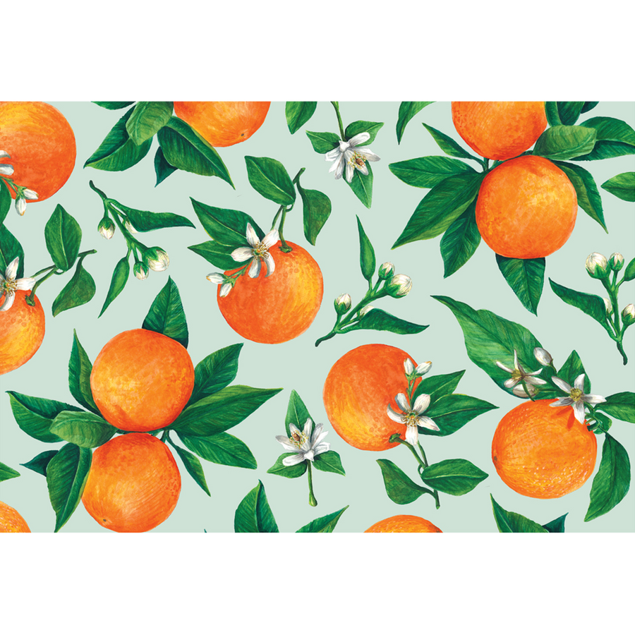 Placemats Pad - Orange Orchard