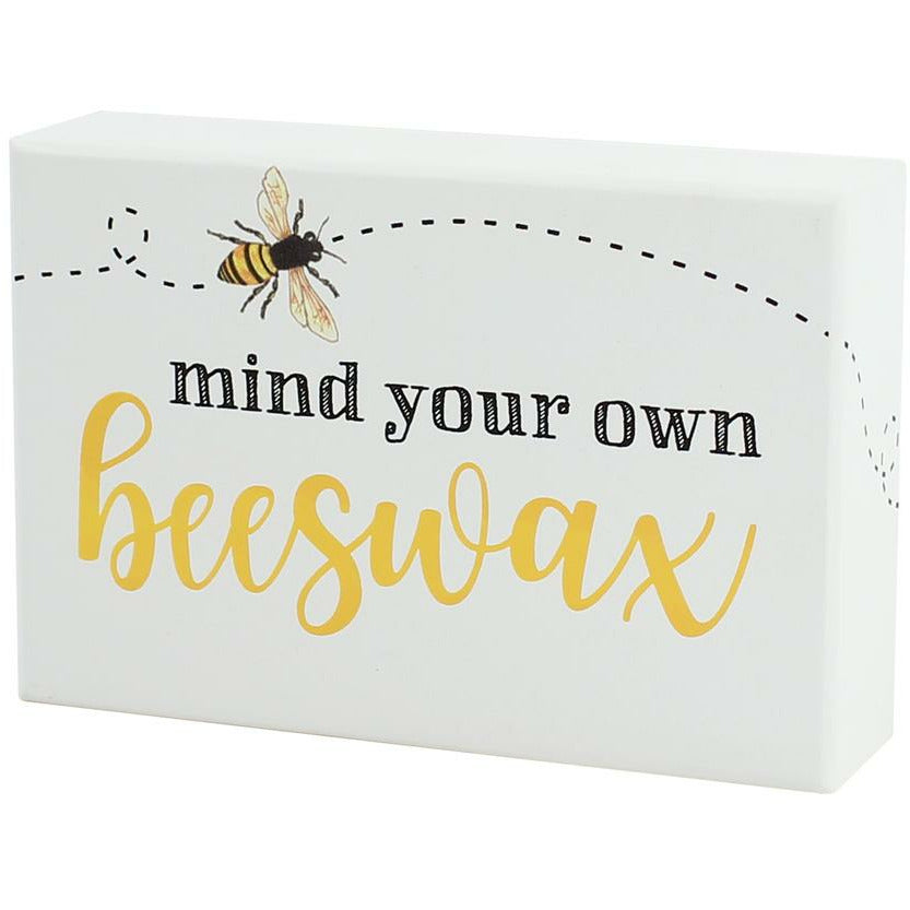 Box Sign - Beeswax