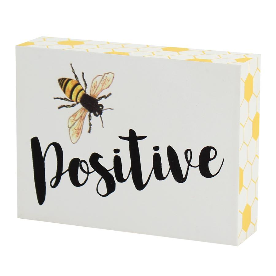 Box Sign - Bee Positive