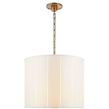 Perfect Pleat Hanging Lamp with Silk Shade