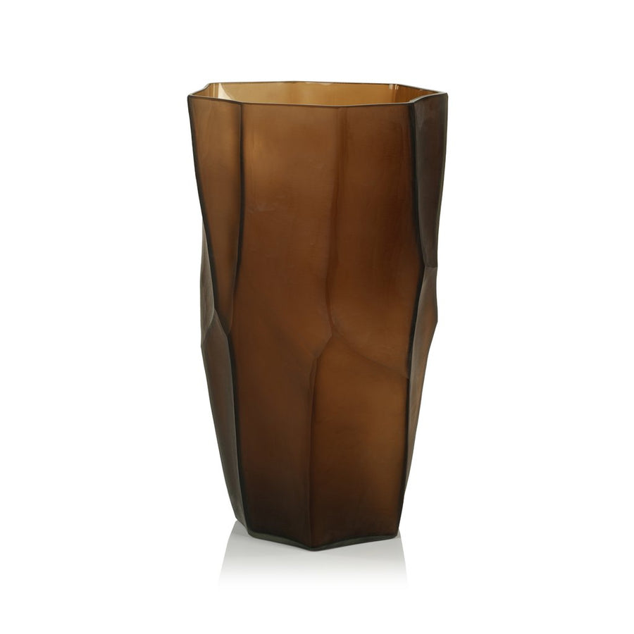 Sicilia Amber Glass Vase