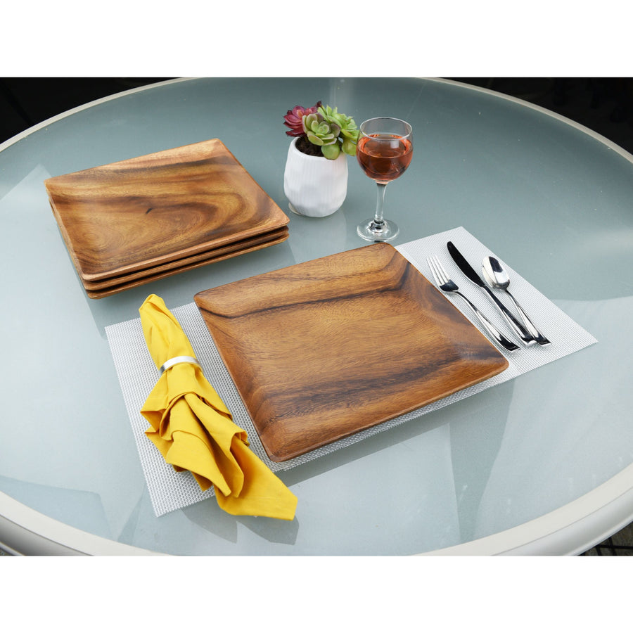 Acacia Wood Square Plate/Tray/Charger 12